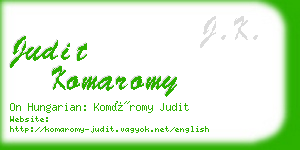 judit komaromy business card